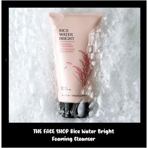 THE FACE SHOP Rice Water Bright 10.1 Fluid Ounces Foaming Cleanser